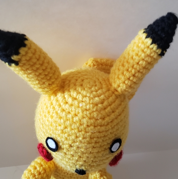 Hand Made Pikachu INSPIRED Amigurumi - Picture 4 of 8